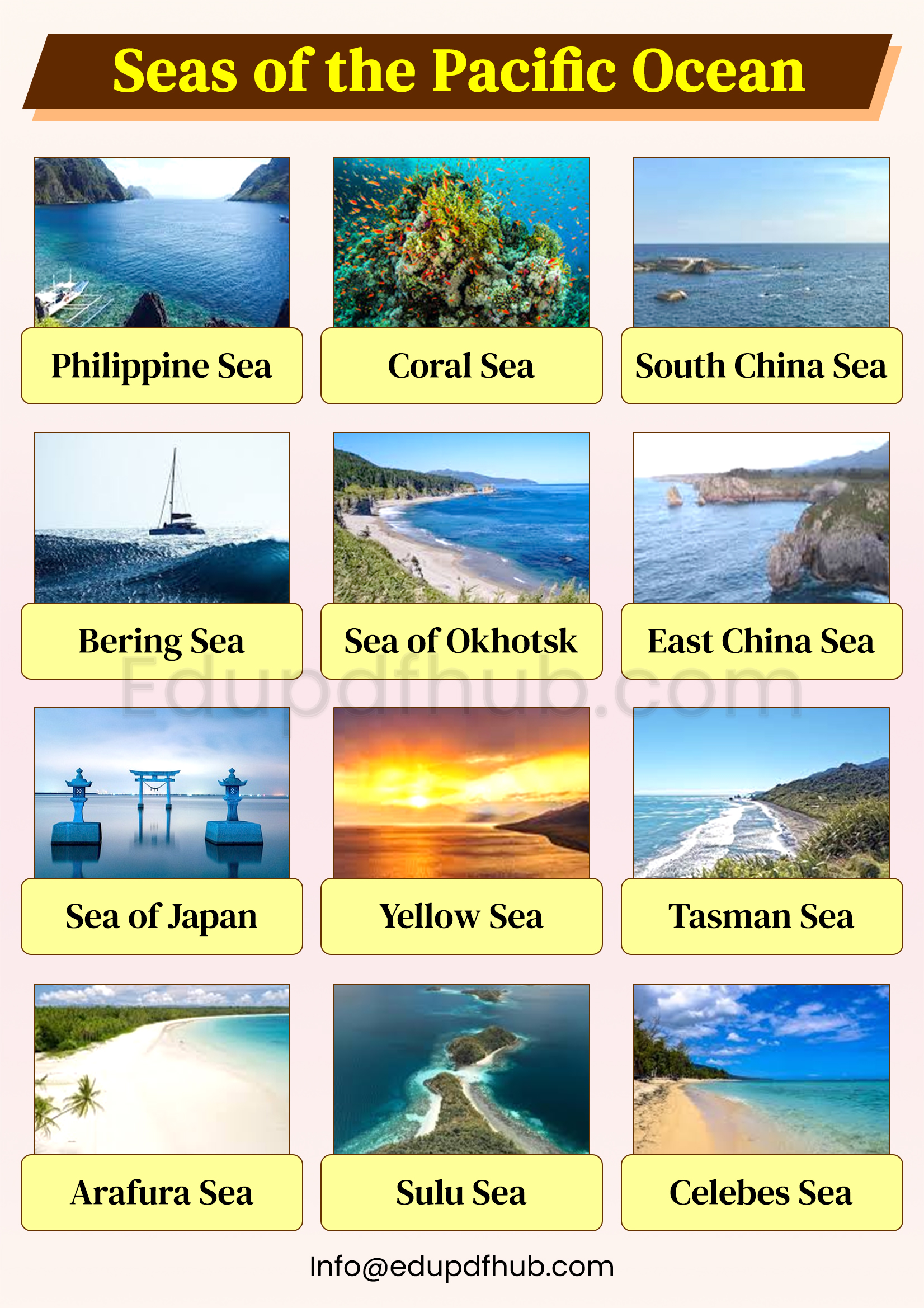 Seas of the Pacific Ocean